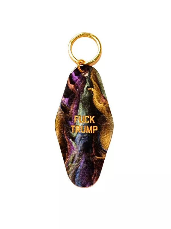 Fuck Trump Keychain