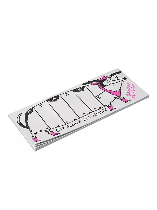 Git Along Doggie Weekly Desk Pad