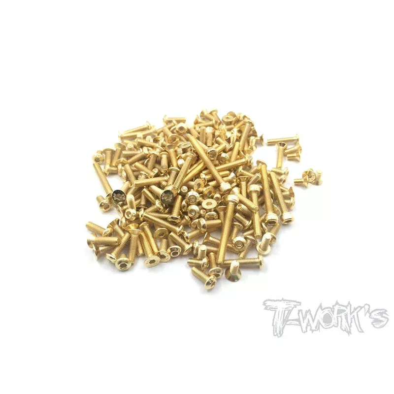 GSS-X12-16Gold Plated Steel Screw Set 51pcs. ( For Xray X12’16 )
