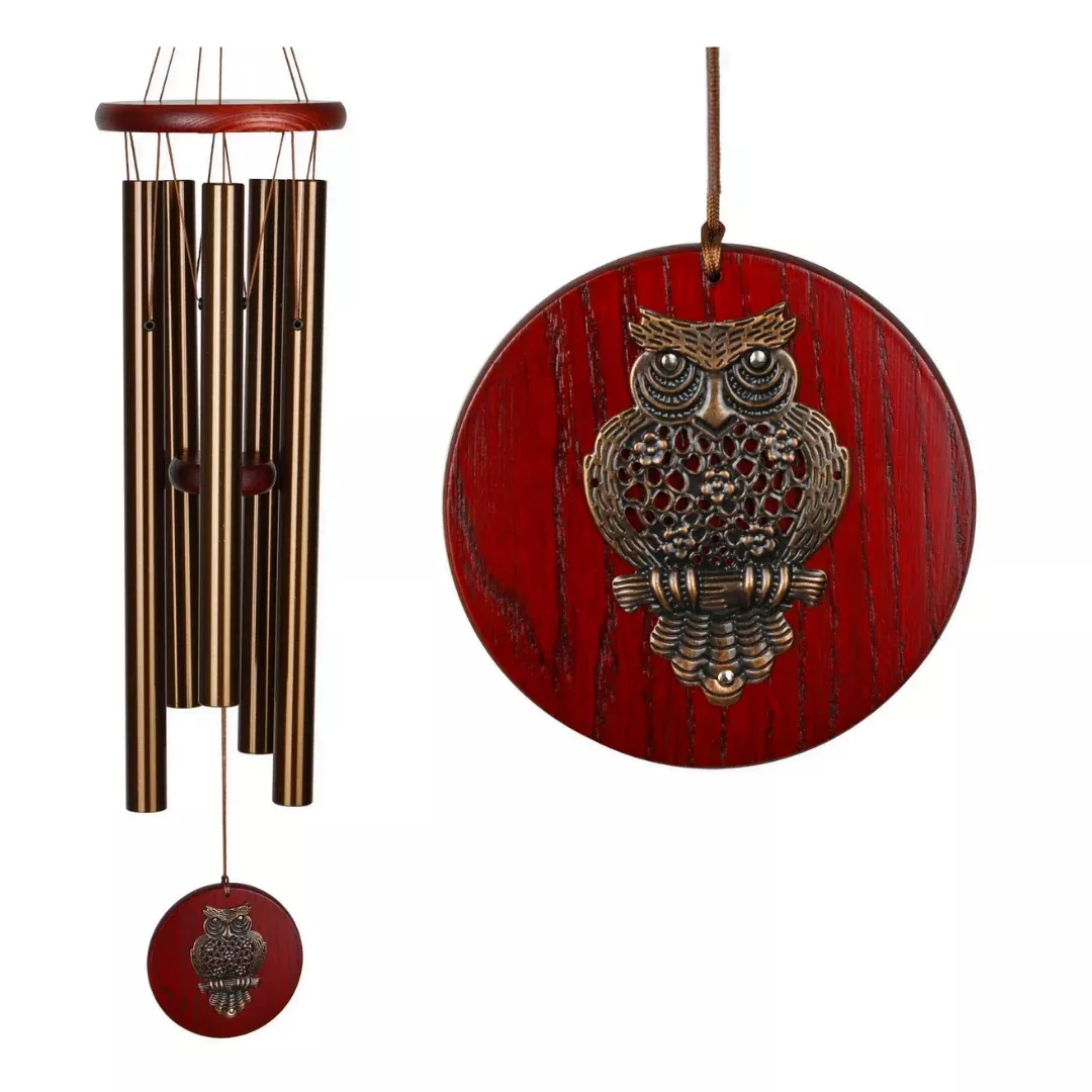Habitats Chime Owl Bronze Windchime