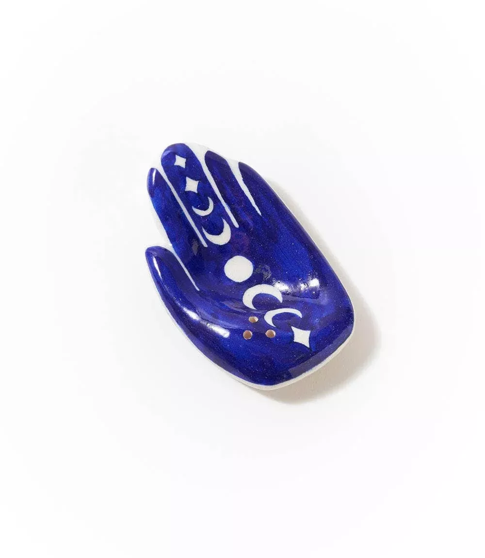Hamsa Moon Phase Incense Holder