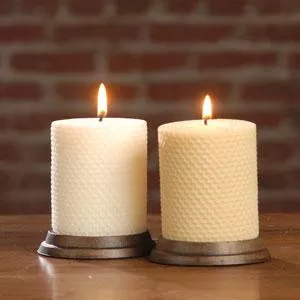 Hand-Rolled 3in Beeswax Pillars