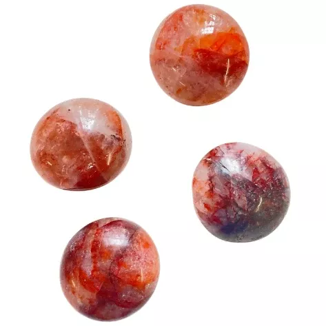 Hematoidal Quartz Puffy Palm Stone