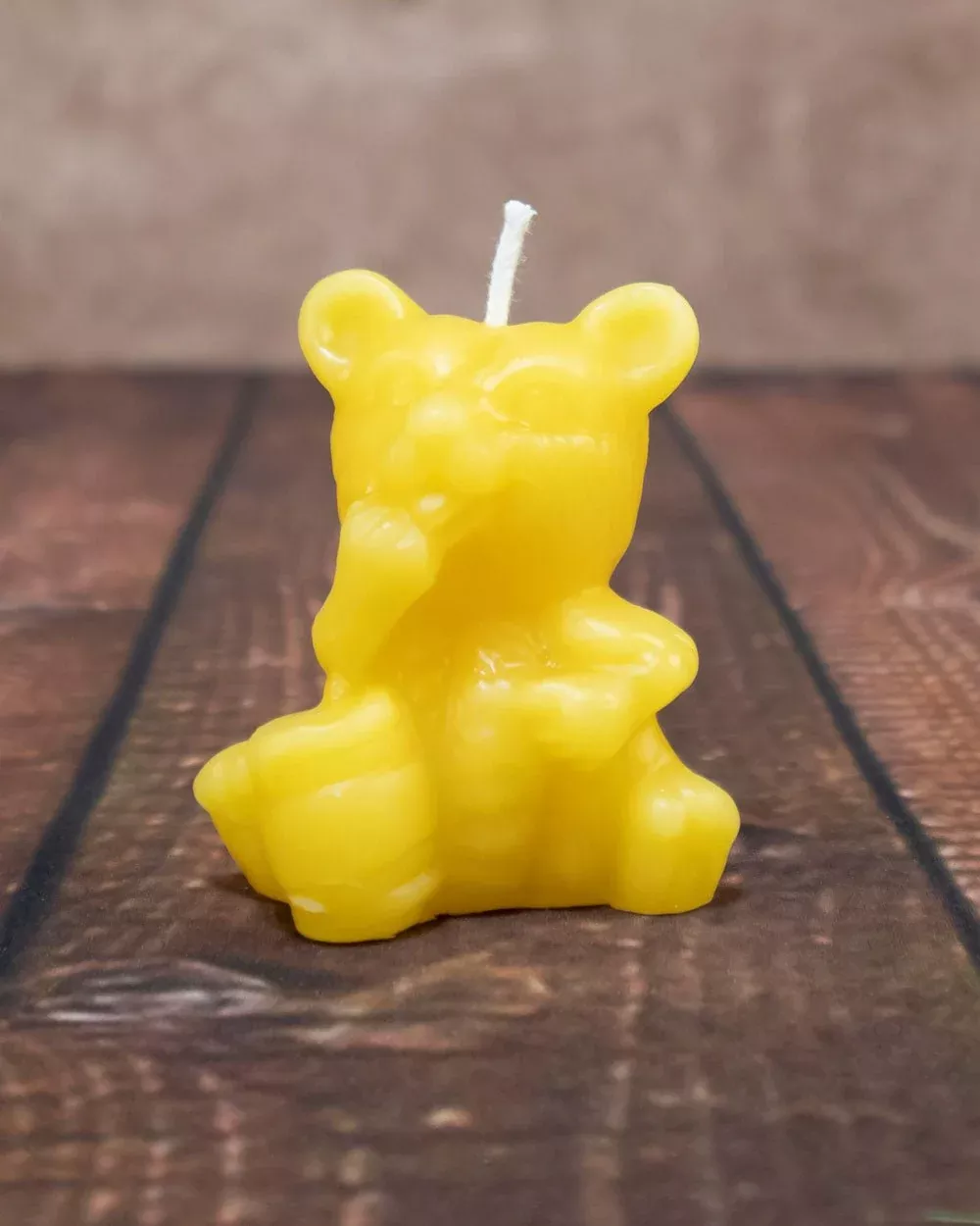 Honey Bandit Shaped Beeswax Candle