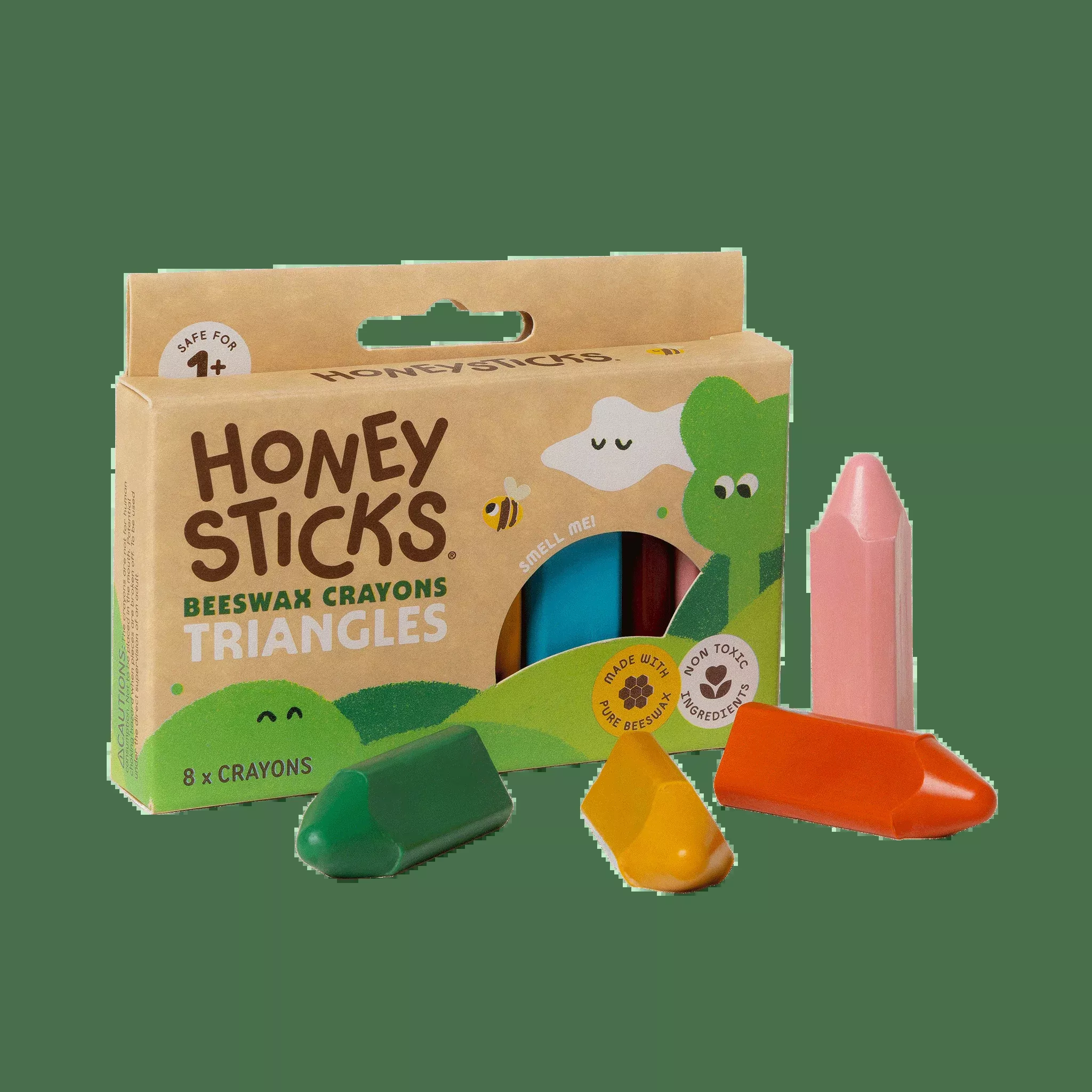 Honeysticks Beeswax Crayons Triangles 8pk