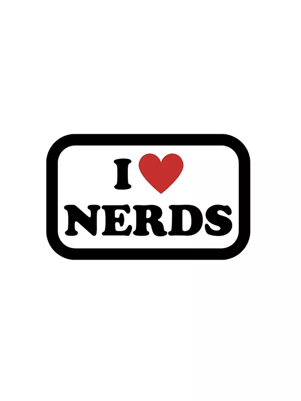 I Love Nerds Sticker