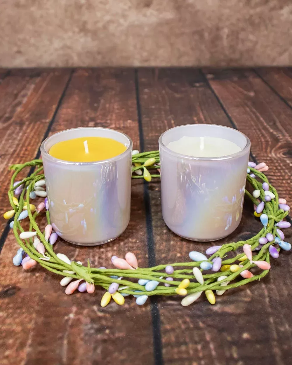 Iridescent Votive and Holder