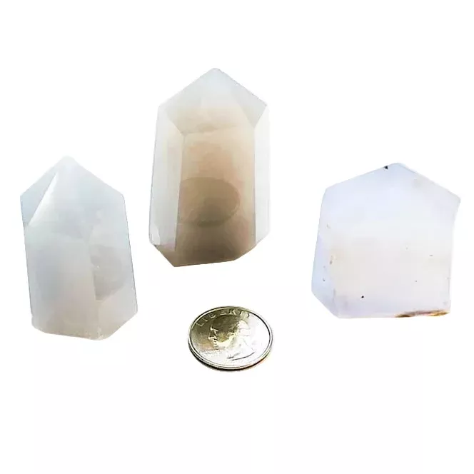 Large Blue Chalcedony Standing Point