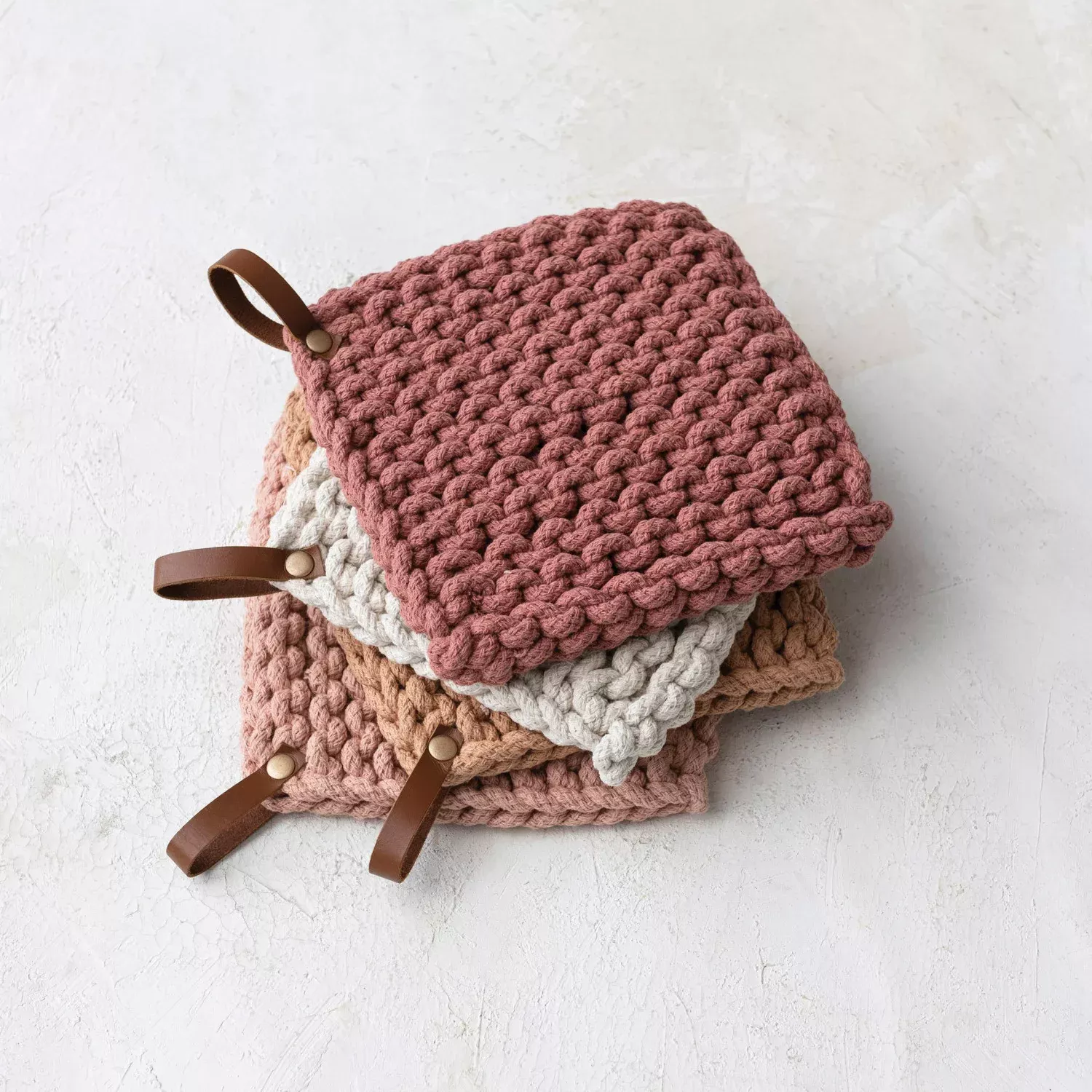 Leather Loop Pot Holder