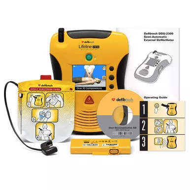 Lifeline VIEW Semi-Automatic Defibrillator Kit | Defibtech