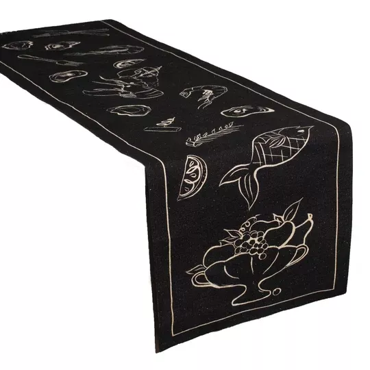 Line Drawing Linen Runner