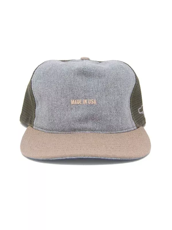 Made in USA Snapback Hat: Gray