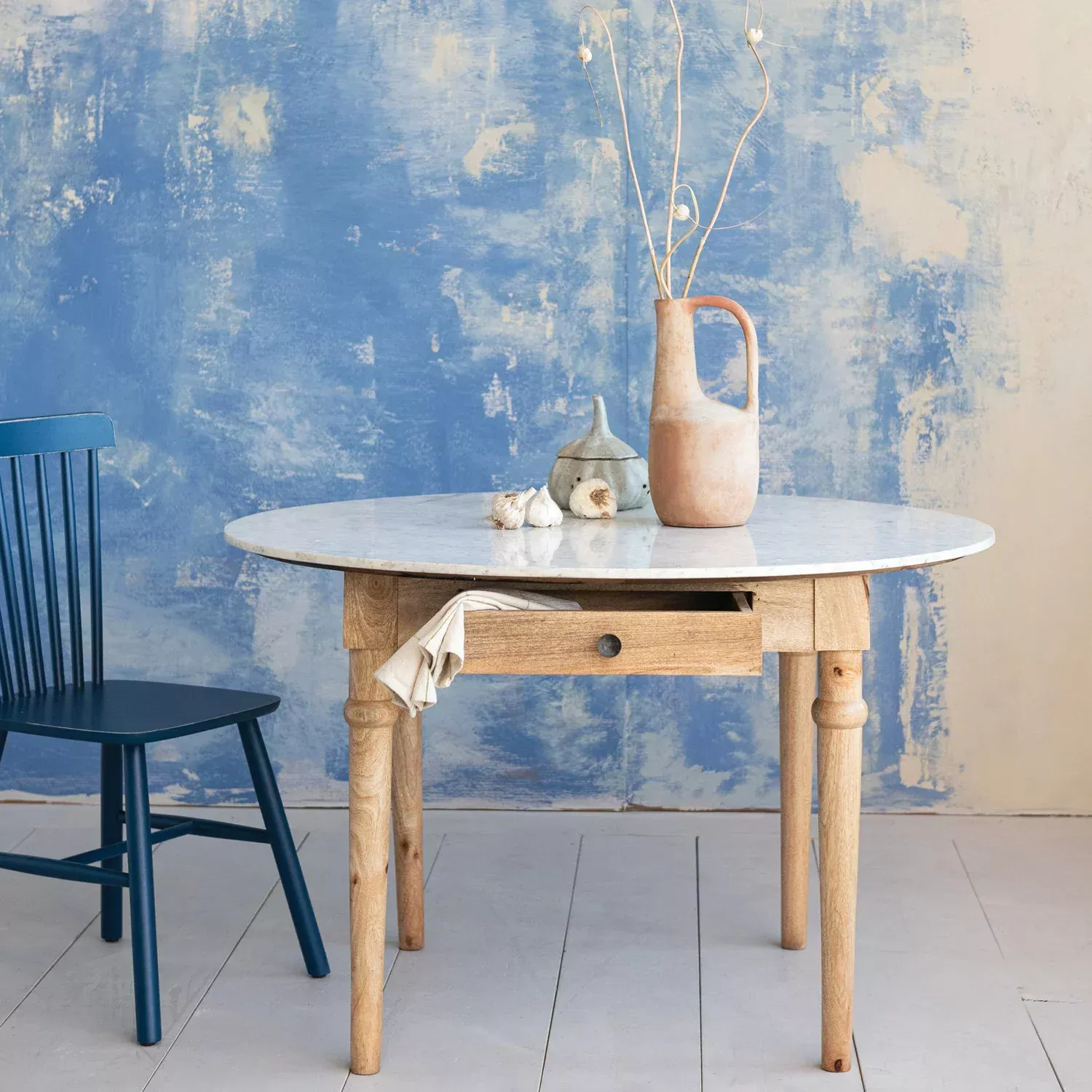 Marble Top Breakfast Table