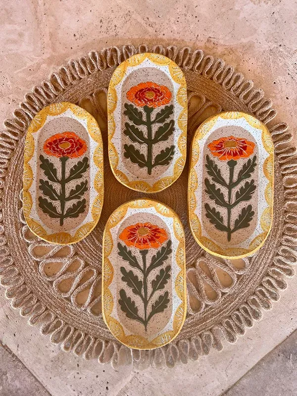 Marigold Ceramic Dish