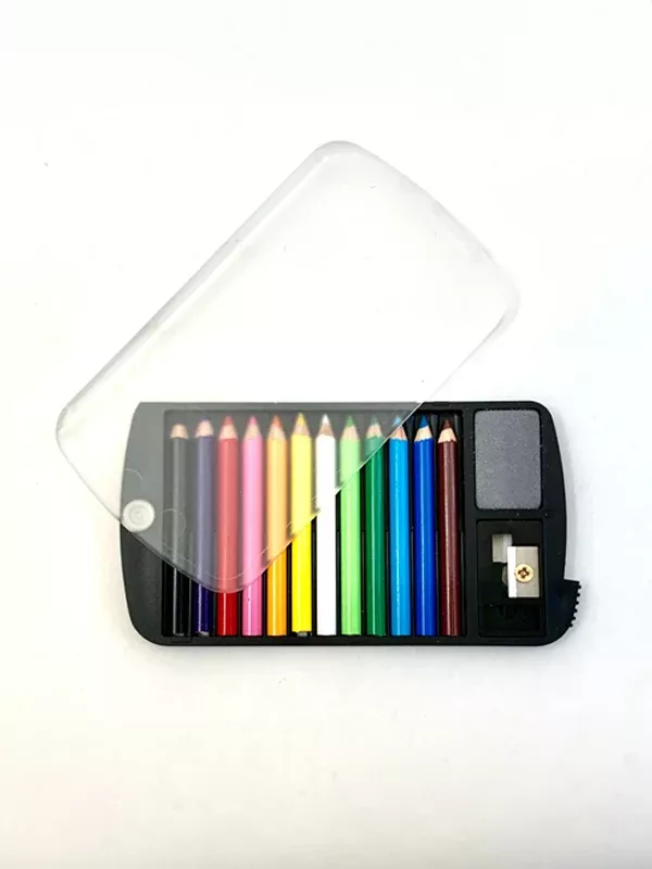 Mini Colored Pencils in Clear Case