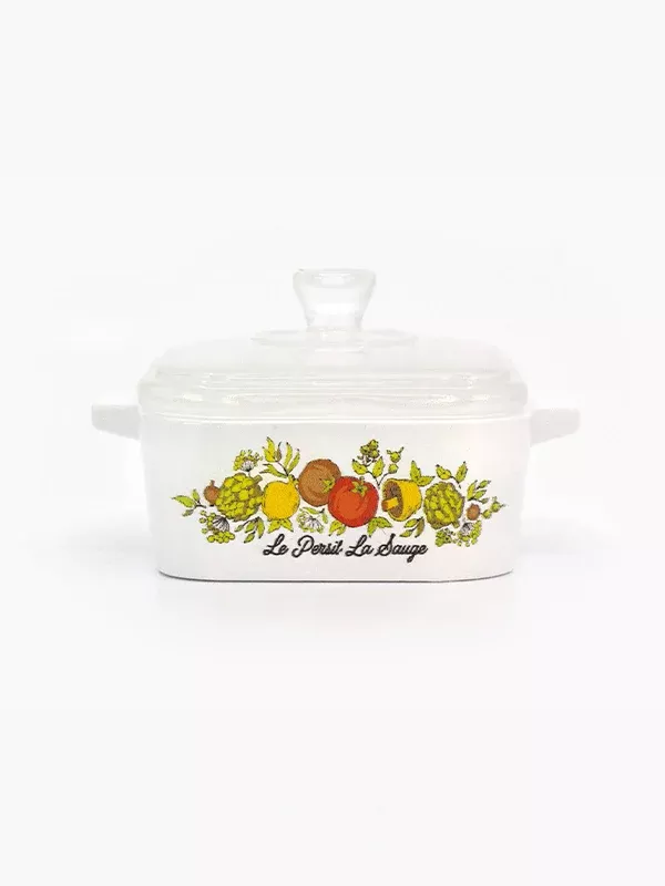 Mini Corningware-Inspired Casserole Trinket Box: Spice of Life