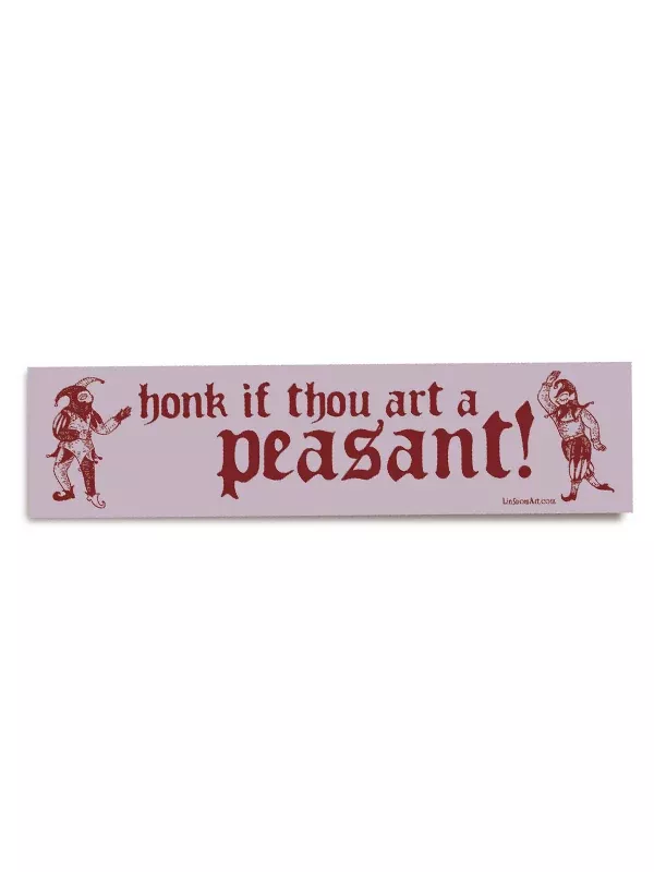 Peasant Bumper Sticker