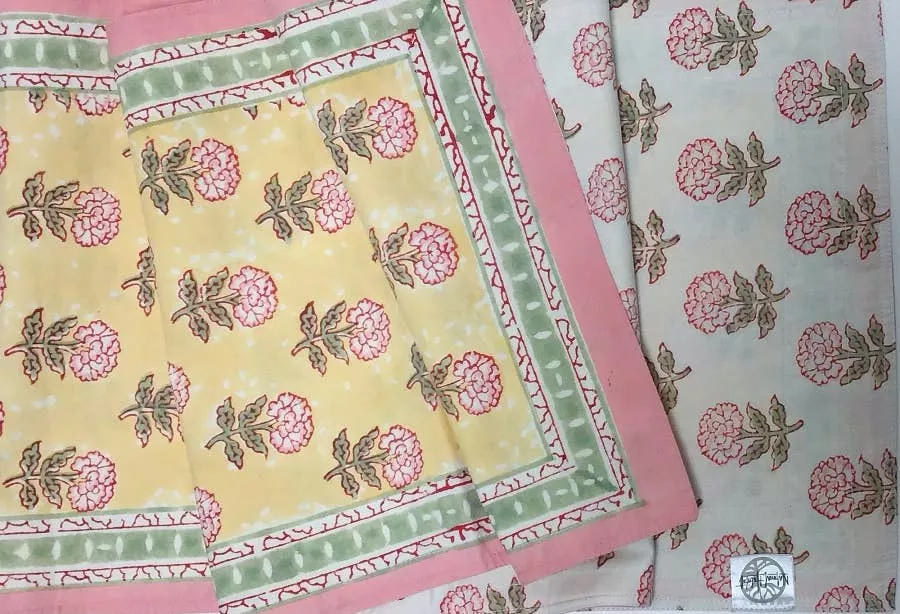 Pink Carnation Table Runner