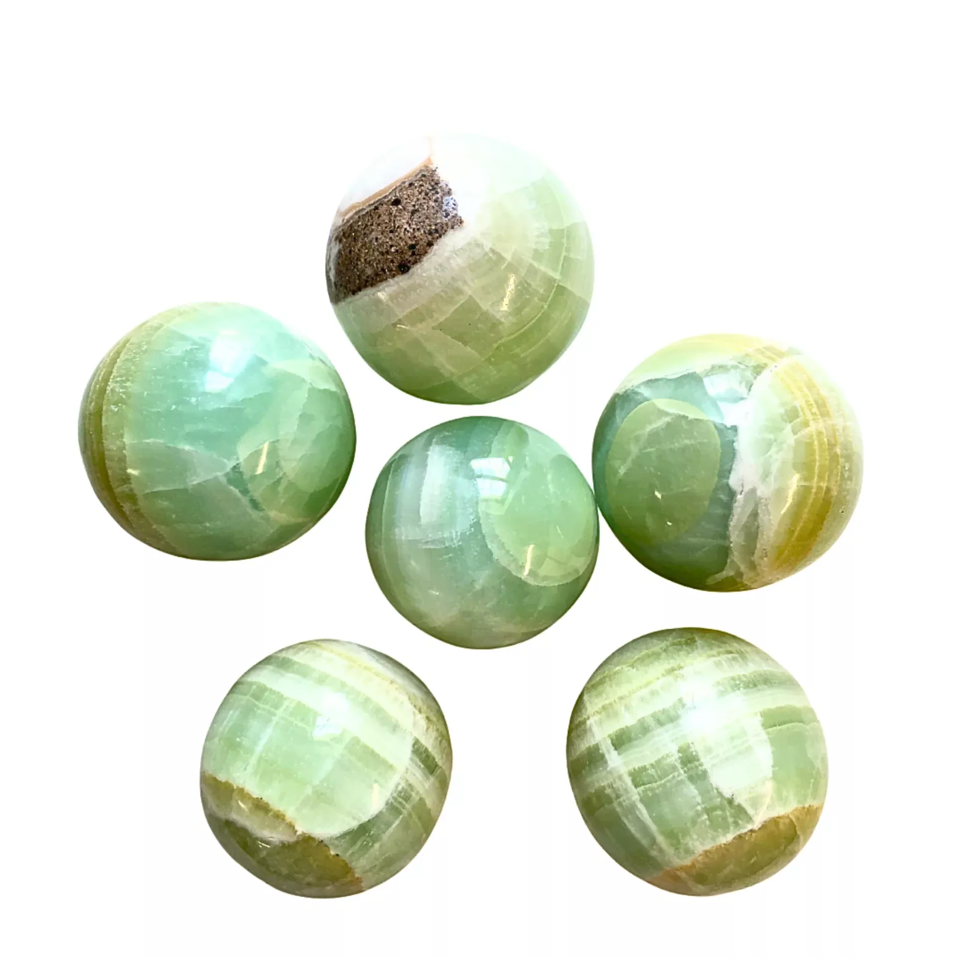 Pistachio Calcite Sphere