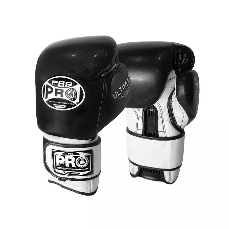 ProBoxing Ultimate Hook and Loop Boxing Gloves – Black