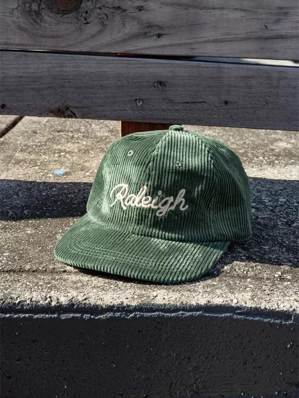 Raleigh Western Rope Corduroy Hat: Forest