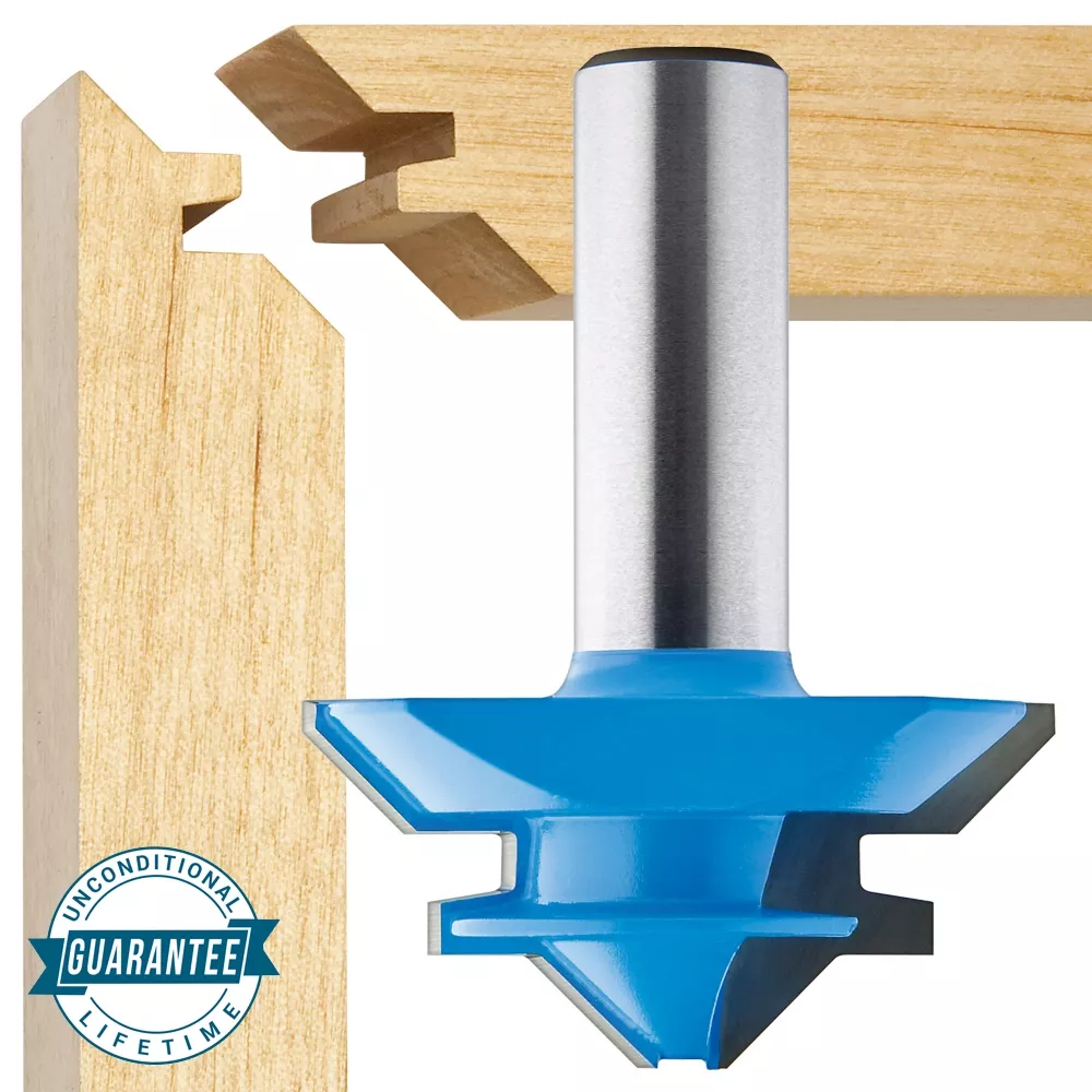 Rockler 45° Lock Miter Router Bits - 1/2'' Shank