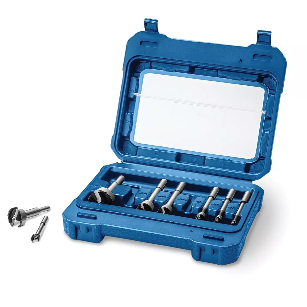 Rockler 8-Piece Forstner Bit Set with Case