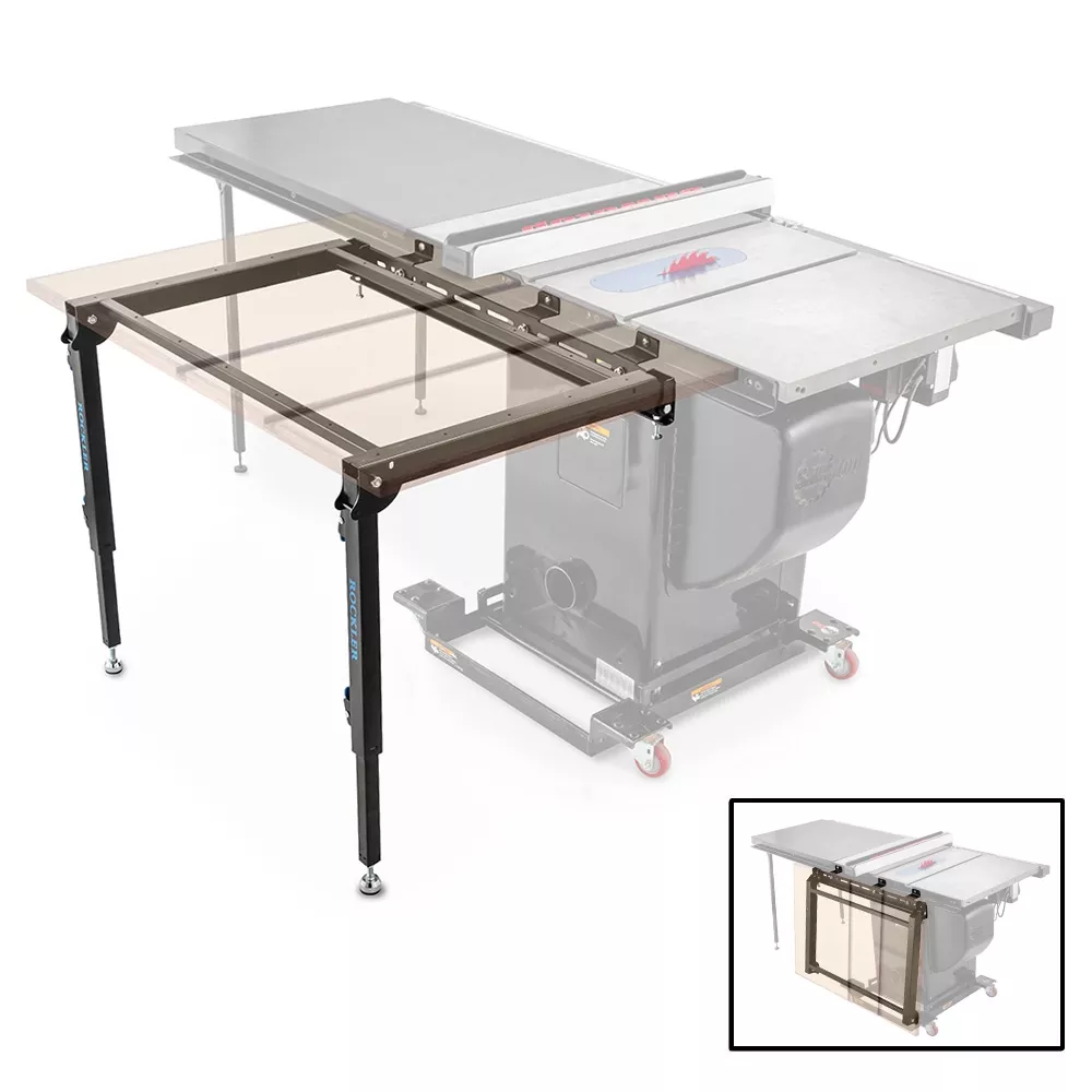 Rockler Rock-Steady Folding Table Saw Outfeed Kit