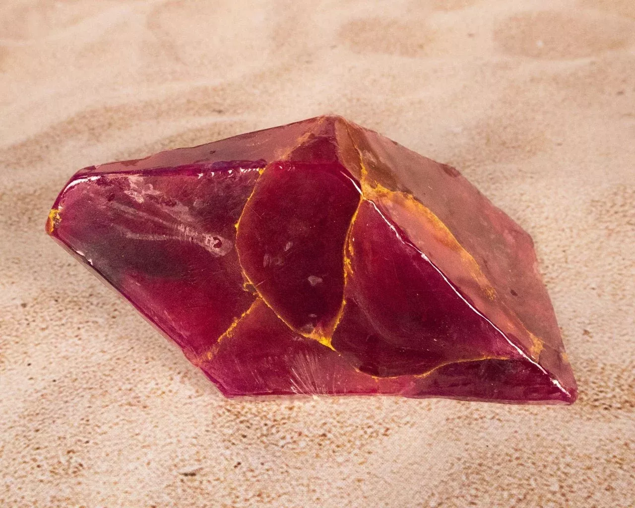 Ruby Zoisite™ SoapRocks • Gemstone Bath Soap • Blackberry Plum
