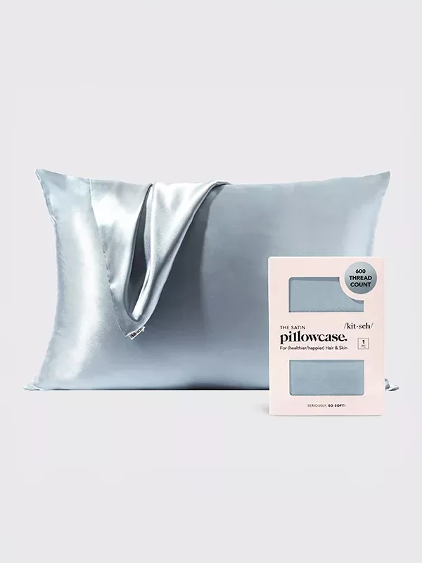 Satin Pillowcase: Haze Blue