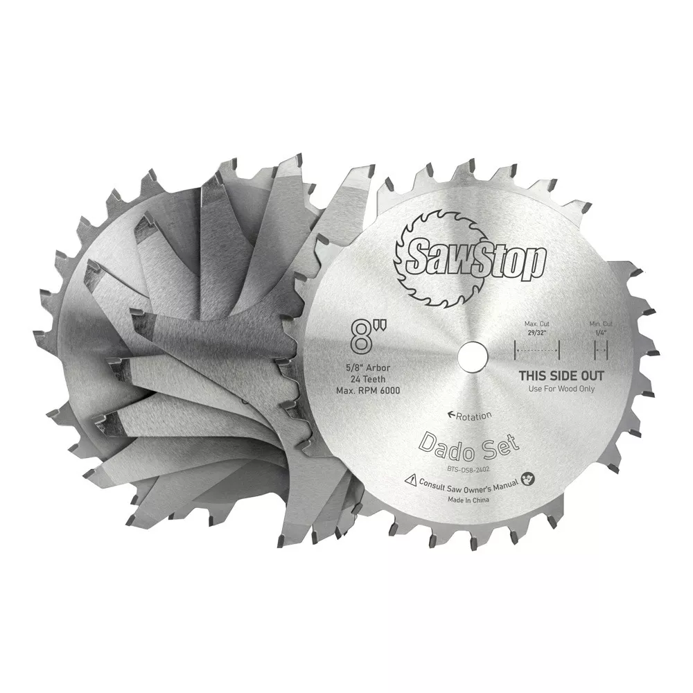SawStop 8'' Premium Dado Set with Systainer