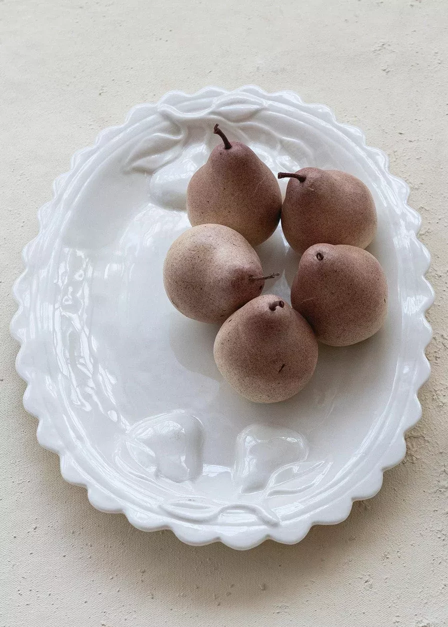 Scalloped Pear Platter