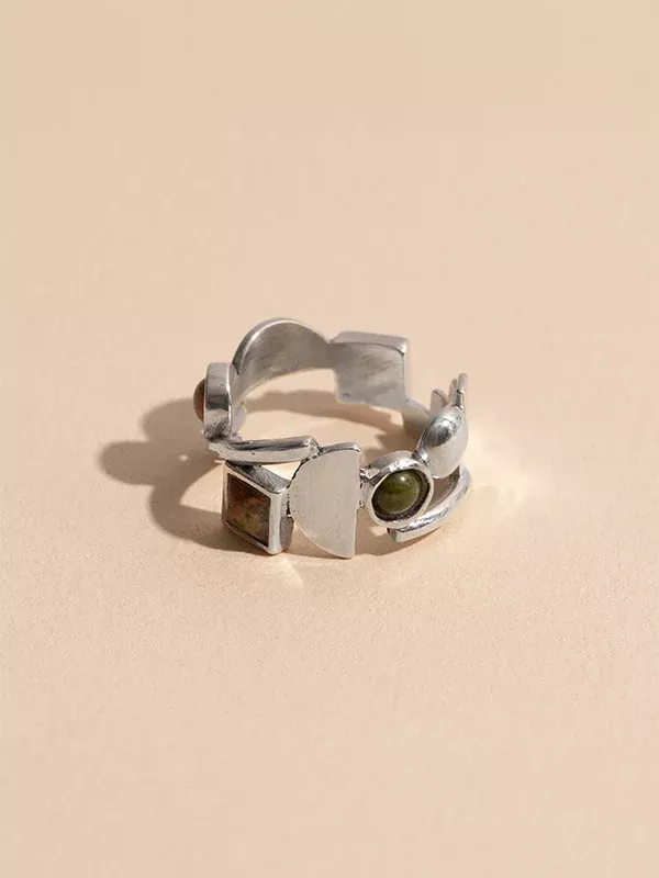 Shapes Ring: Sterling Silver