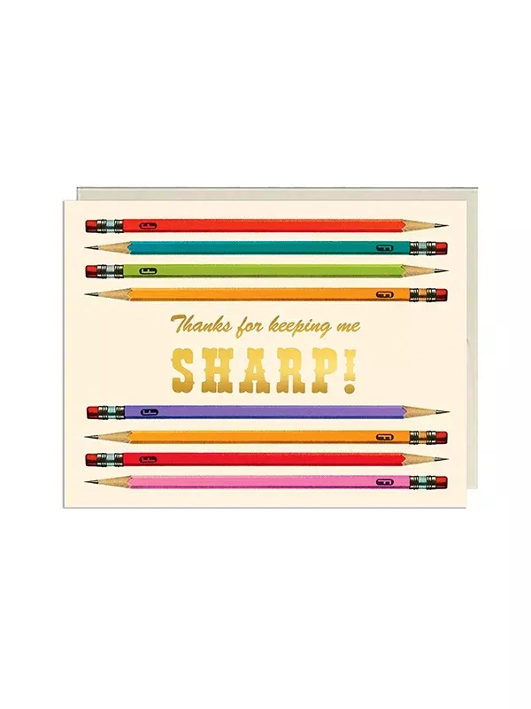 Sharp Pencils Teacher Card