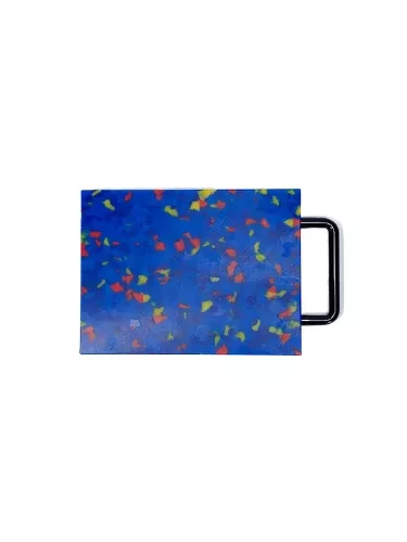 Small Cutting Board with Handle: Blue