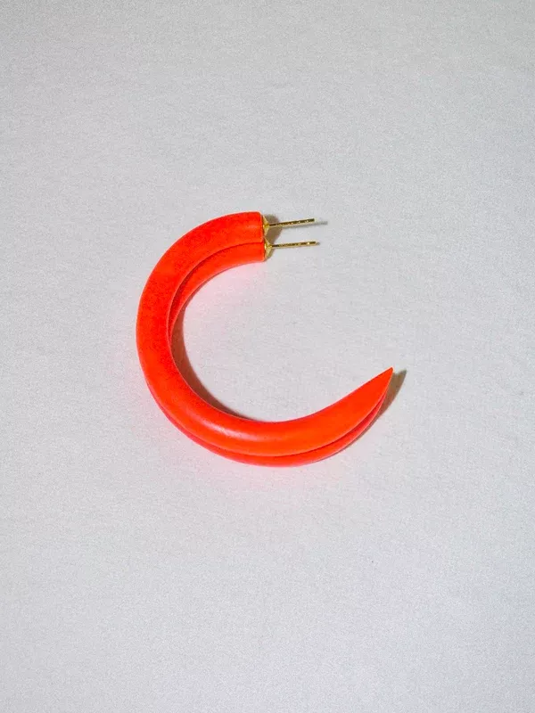 Small Hoop: Tangerine