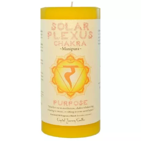 Solar Plexus Chakra Big Pillar Candle