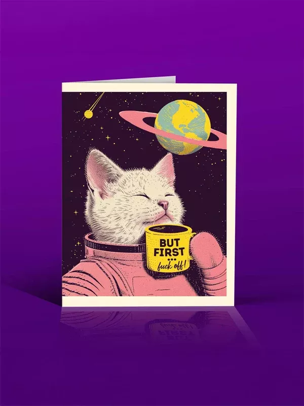 Spacecat Coffee Card