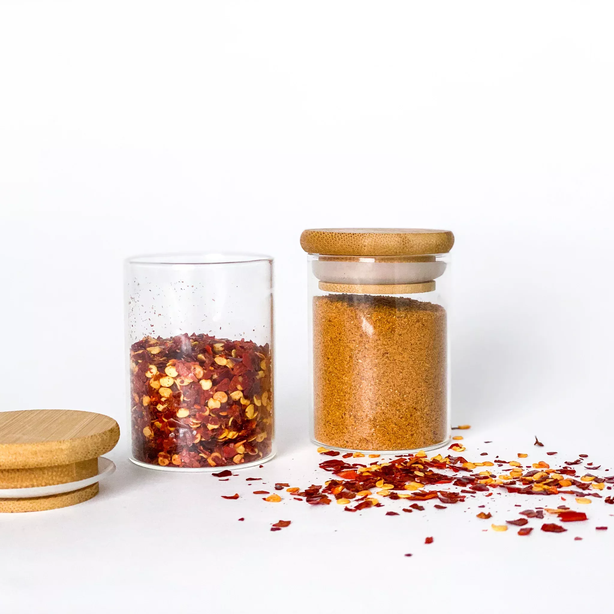 Spice Jars with Bamboo Lids - 2oz