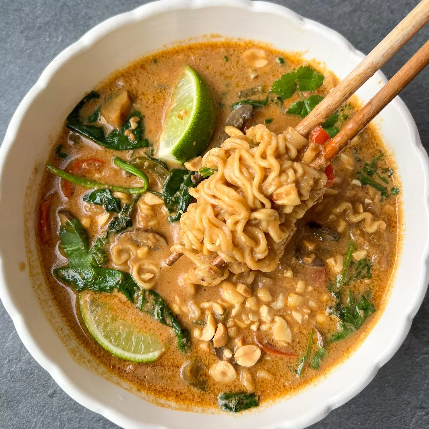 Spicy Thai Peanut Ramen Recipe Kit