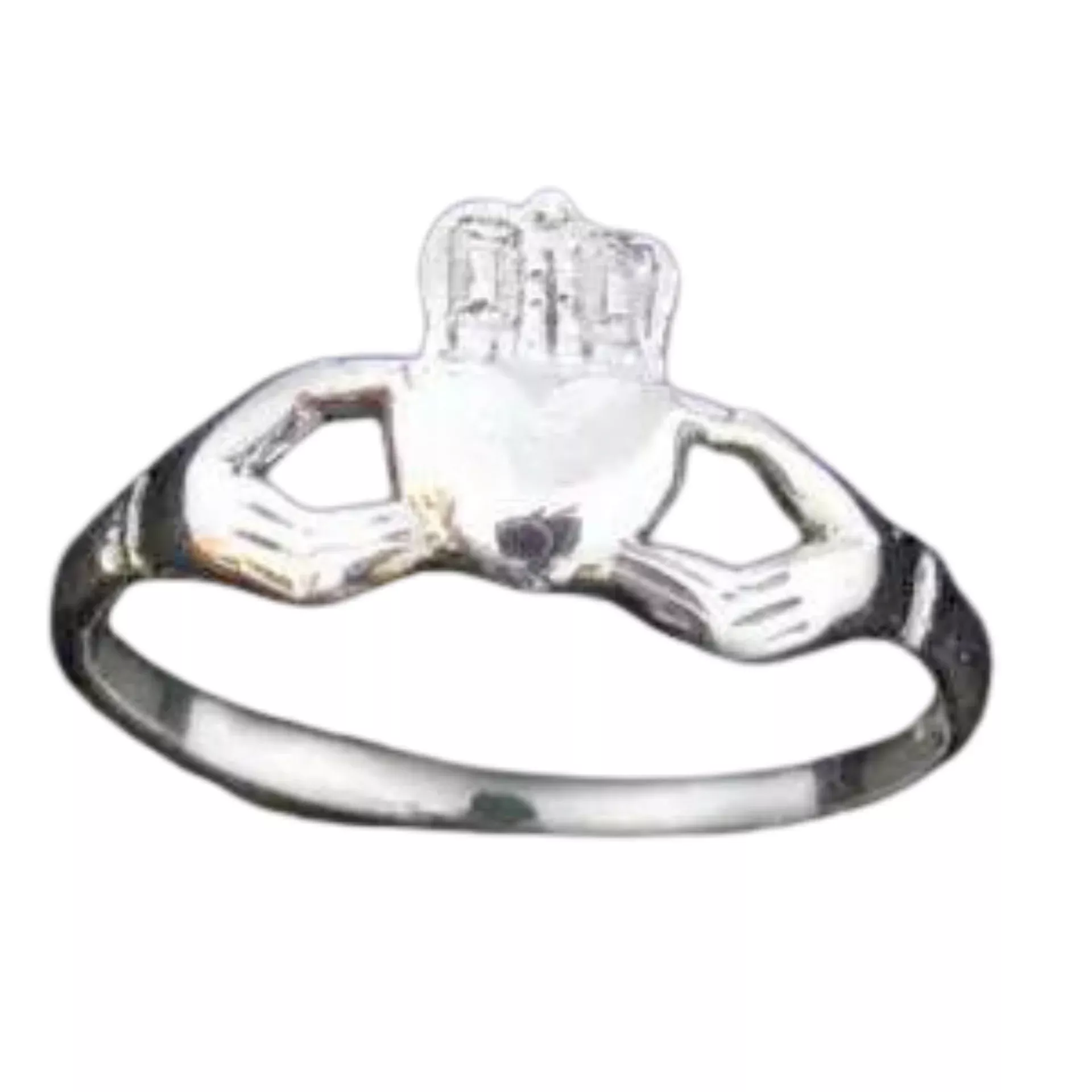 Sterling Silver Claddagh Ring Size 10