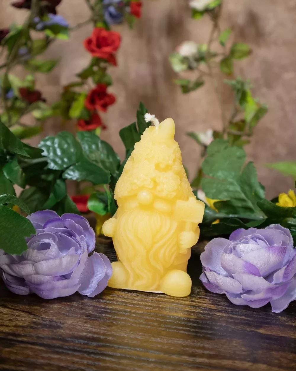 Succulent Gnome Candle