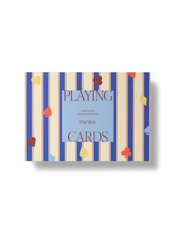 Suits & Stripes Playing Cards (Set of 2)