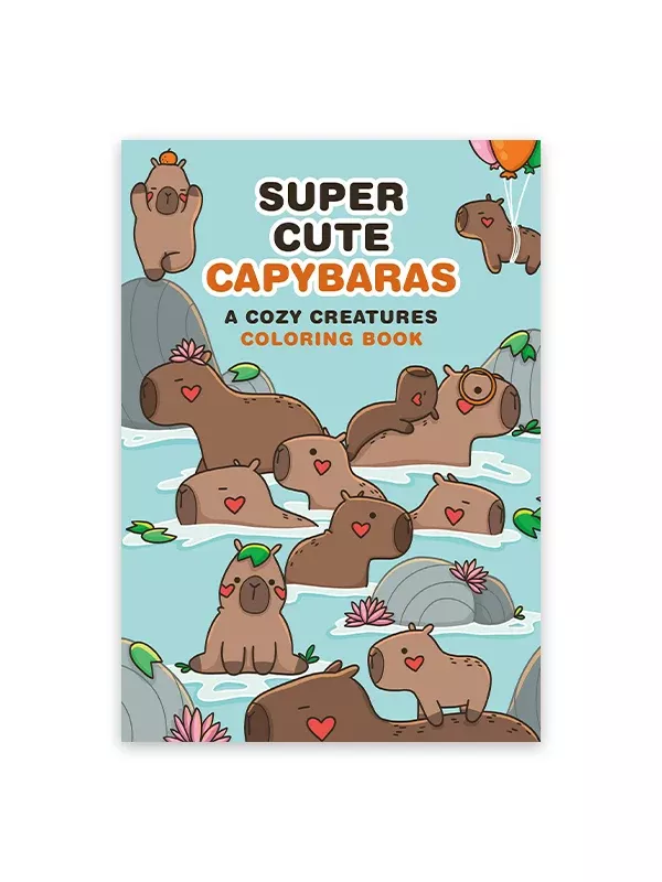 Super Cute Capybaras Coloring Book