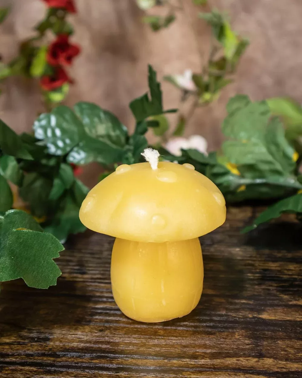 Toadstool Beeswax Candle