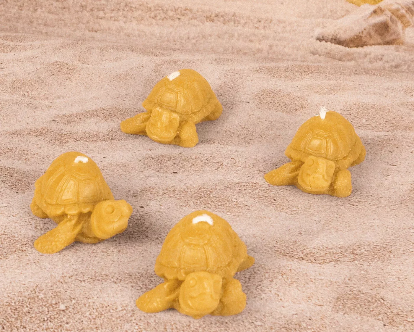 Tortoise Beeswax Candles