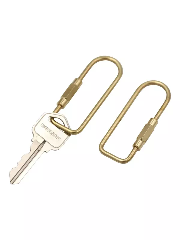 U Keyring: Brass