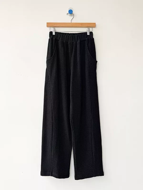 Waffle Lo Pants: True Black