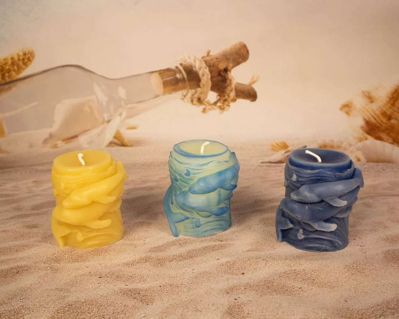 Whale Pillar, Beeswax Candle