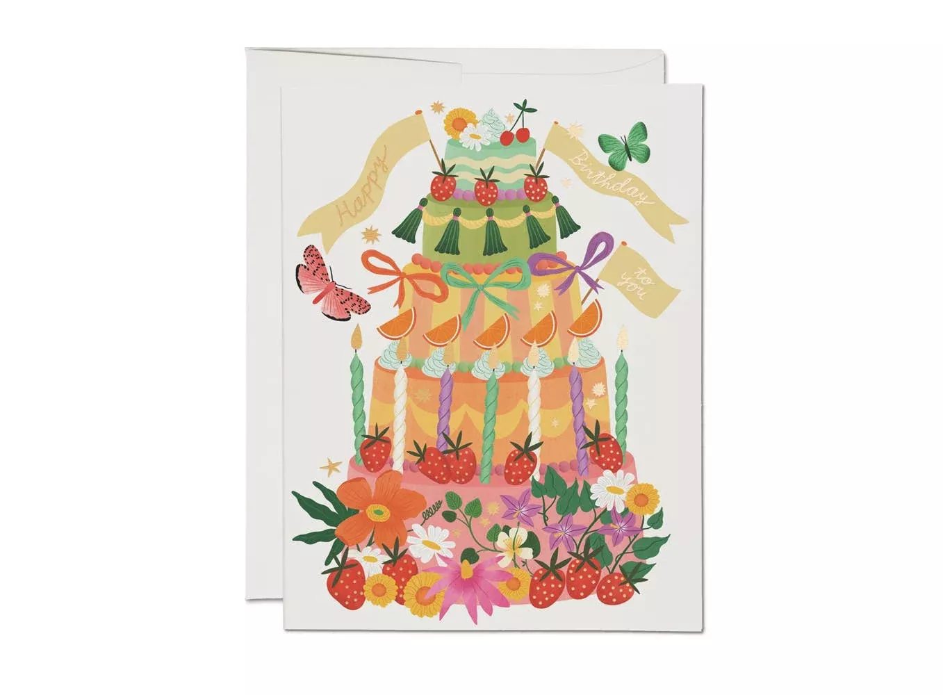 Whimsical Cake Card